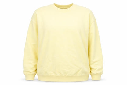 Womens UK Size 2XL Colorful Standard Yellow Pullover Sweatshirt