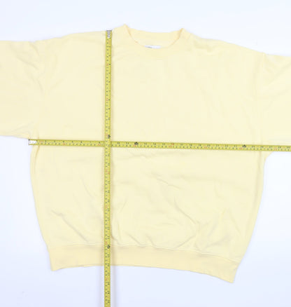 Womens UK Size 2XL Colorful Standard Yellow Pullover Sweatshirt