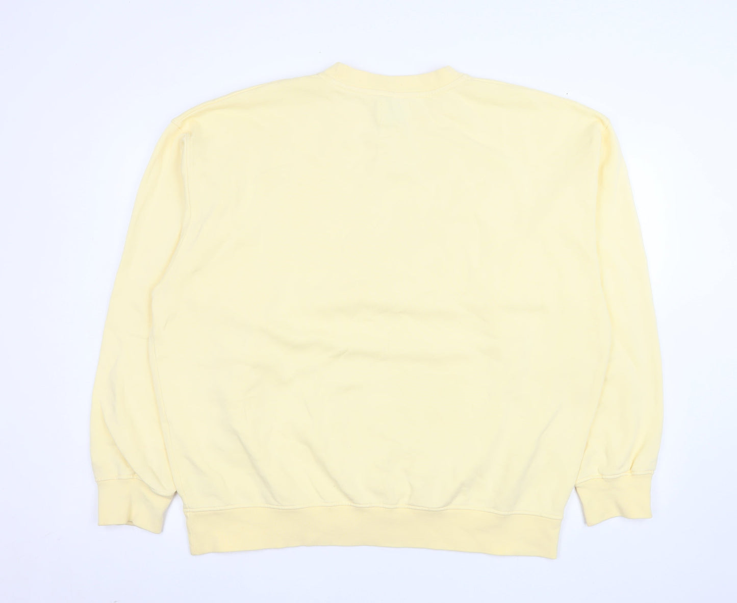 Womens UK Size 2XL Colorful Standard Yellow Pullover Sweatshirt