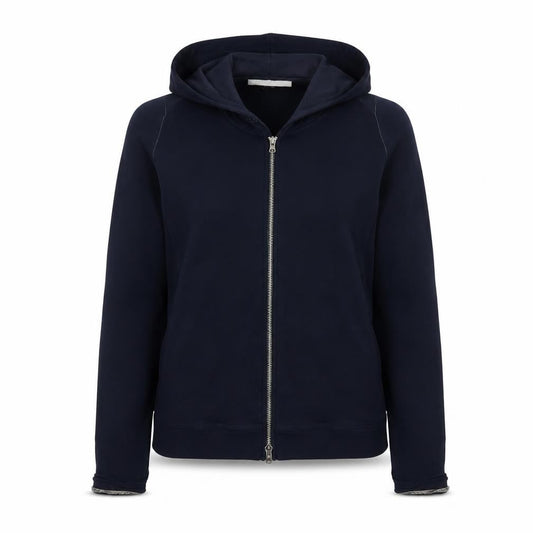 Marks and Spencer Women’s Black Hooded Full Zip Cotton Jacket UK 10