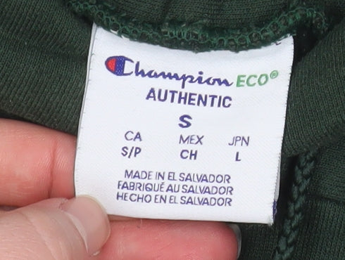 Mens UK Size S Champion Green Pullover Hoodie