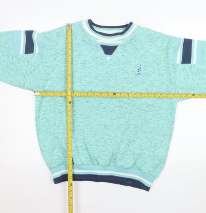 Mens UK Size M DASH Blue Pullover Sweatshirt