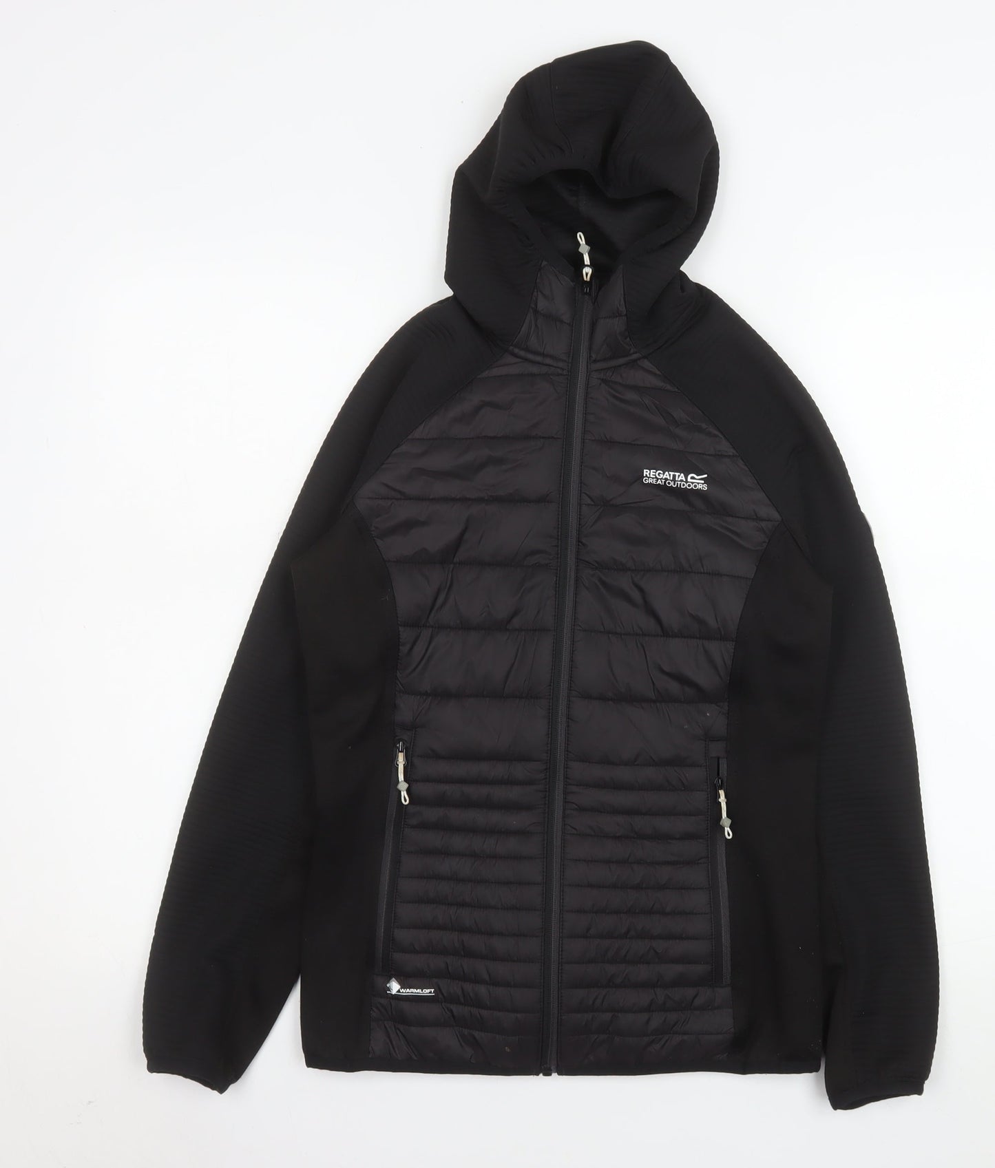Regatta Great Outdoors Women's Black Hooded Puffer Jacket Size 8