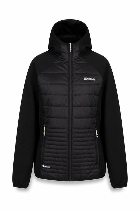Regatta Great Outdoors Women's Black Hooded Puffer Jacket Size 8