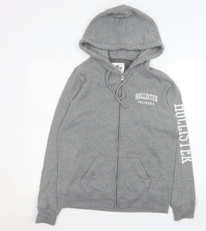 Womens UK Size M Hollister Grey Basic Jacket