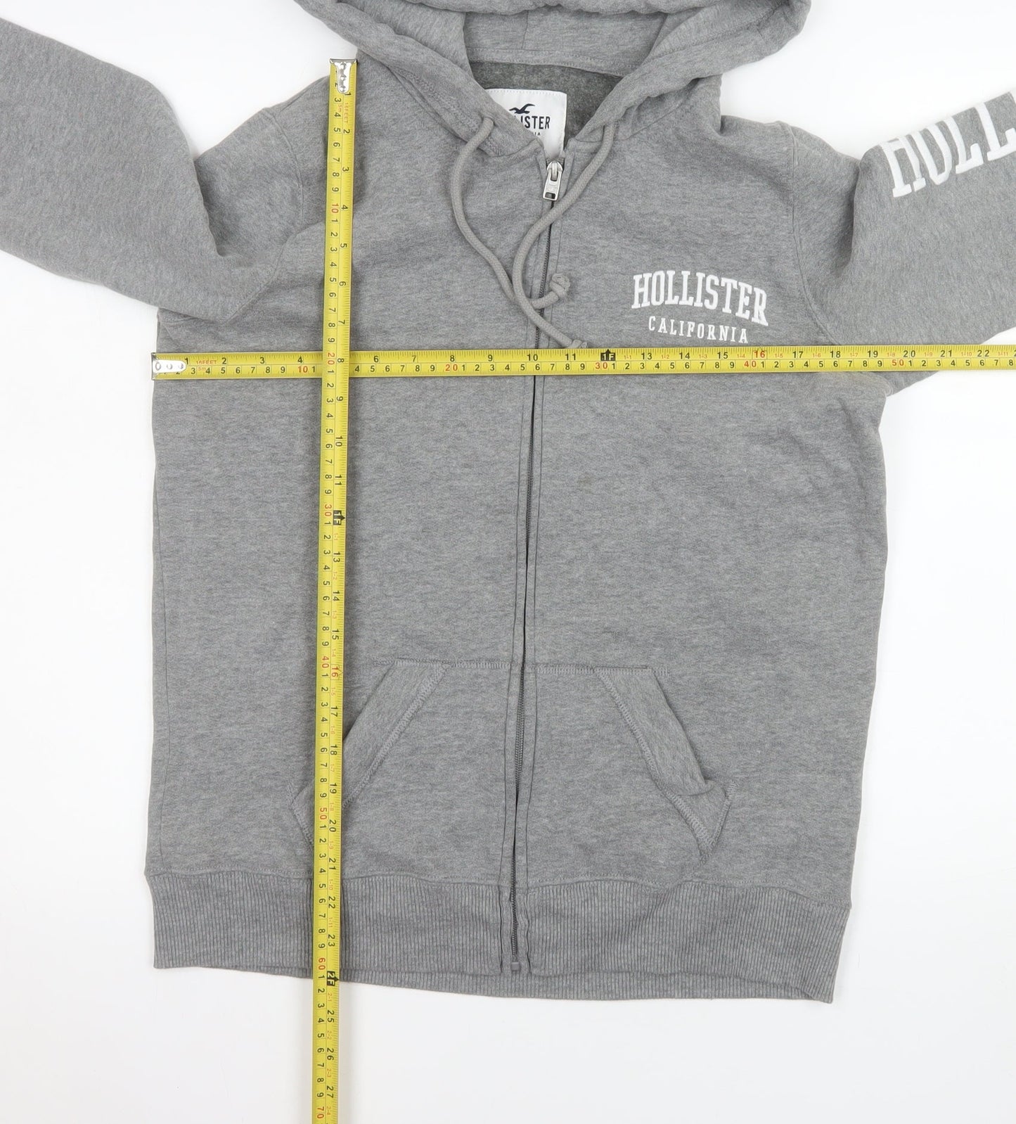 Womens UK Size M Hollister Grey Basic Jacket