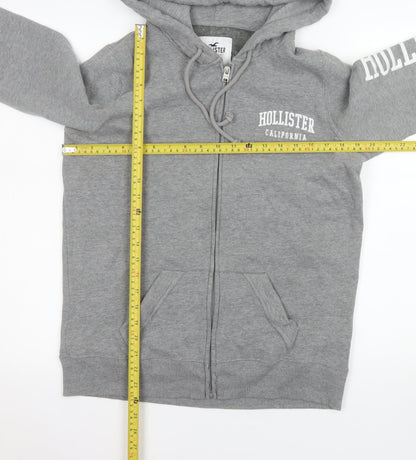 Womens UK Size M Hollister Grey Basic Jacket
