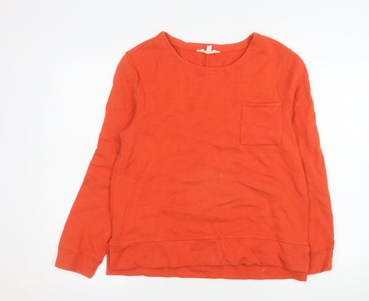 Womens UK Size 10 Seasalt Cornwall Orange Pullover Sweatshirt