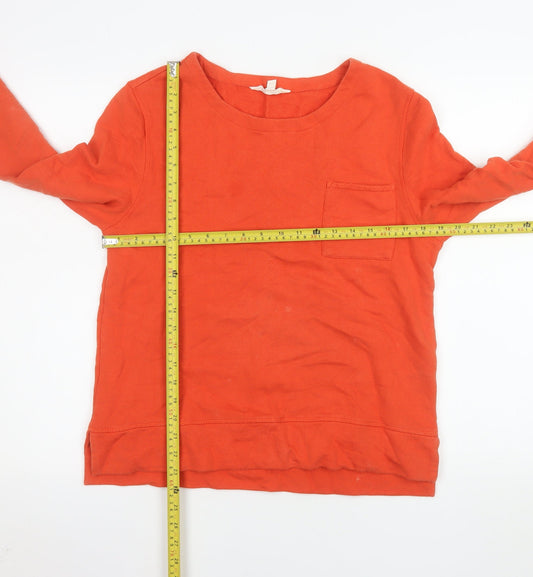 Womens UK Size 10 Seasalt Cornwall Orange Pullover Sweatshirt