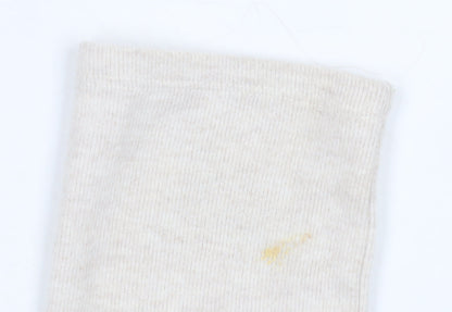 ZARA Women Beige Knit High Neck Shift Dress Size S