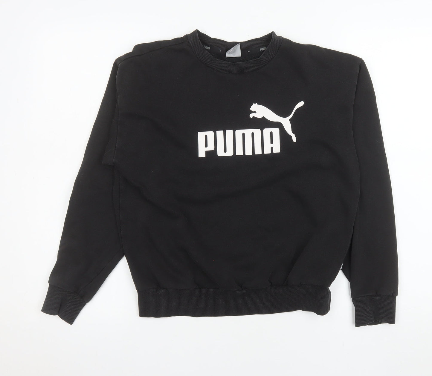 Womens UK Size XS PUMA Black Pullover Sweatshirt