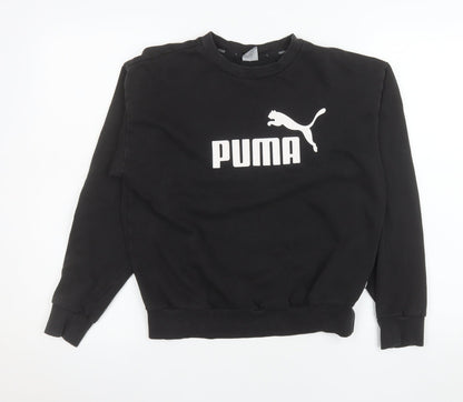 Womens UK Size XS PUMA Black Pullover Sweatshirt