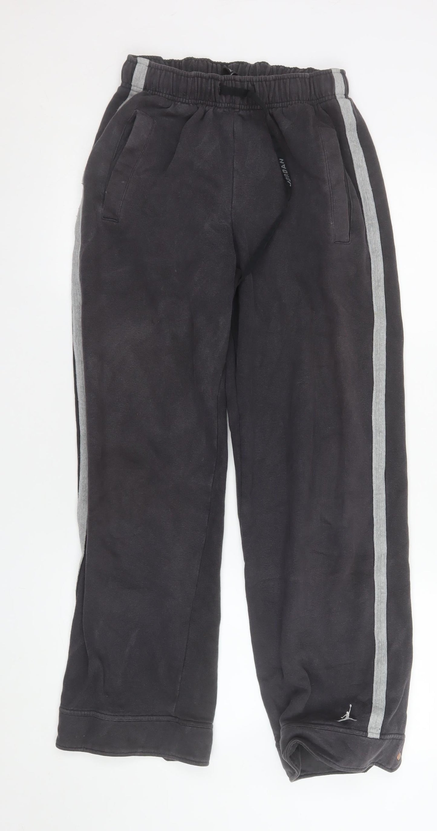 Jordan Men's Black M Track Pants with Side Stripes