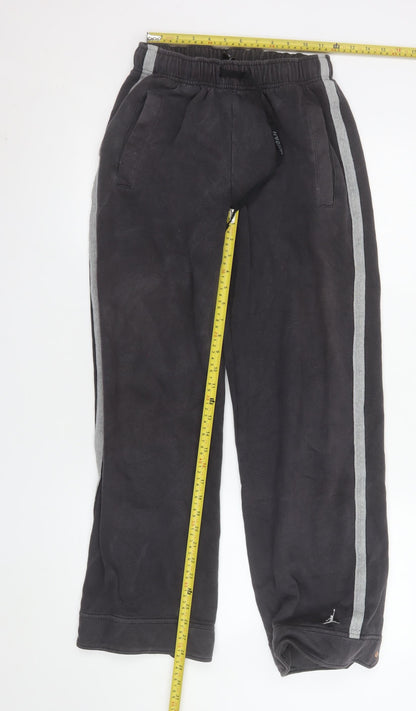 Jordan Men's Black M Track Pants with Side Stripes