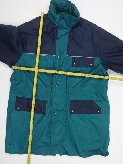 Kind Workwear Mens Teal & Navy XXL Waterproof Parka Jacket