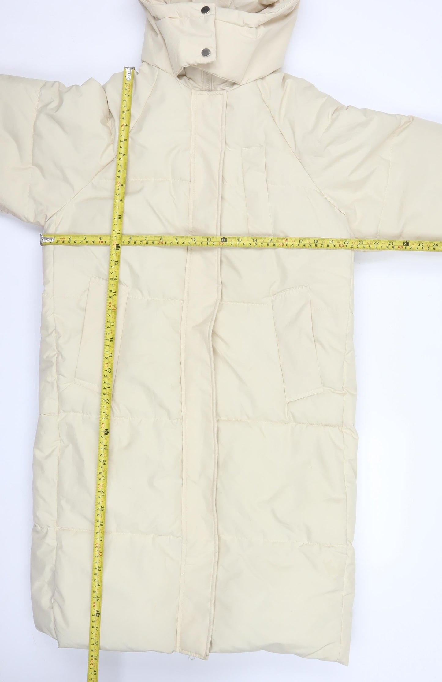 Womens UK Size L Dianyige Ivory Puffer Jacket