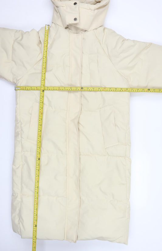 Womens UK Size L Dianyige Ivory Puffer Jacket