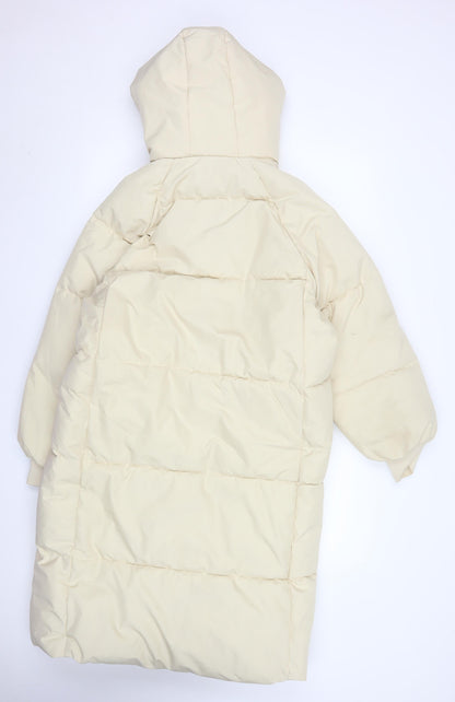Womens UK Size L Dianyige Ivory Puffer Jacket