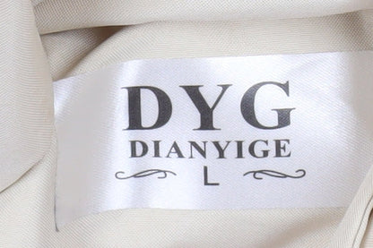 Womens UK Size L Dianyige Ivory Puffer Jacket