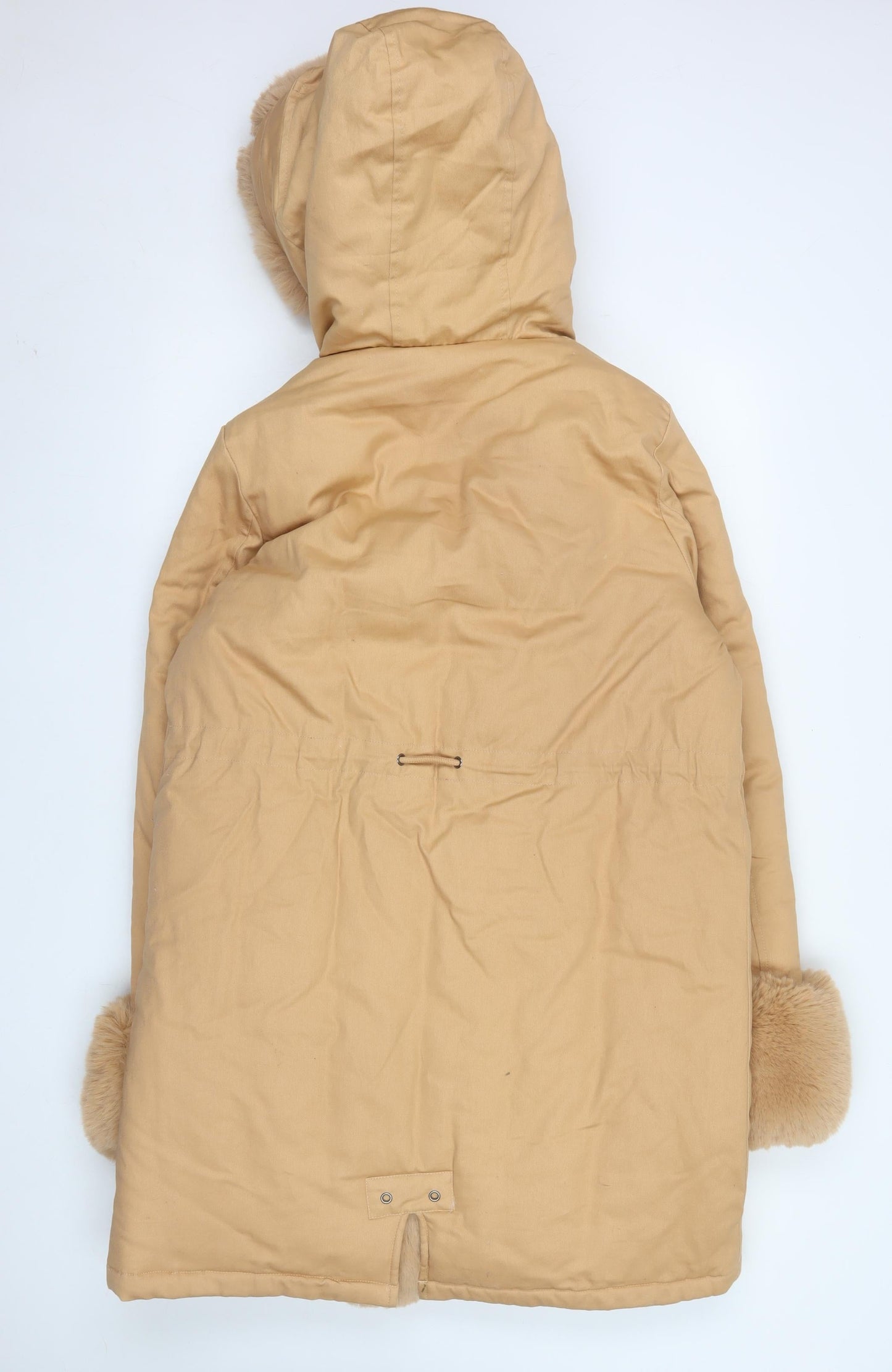 Womens UK Size M Boohoo Beige Parka Coat