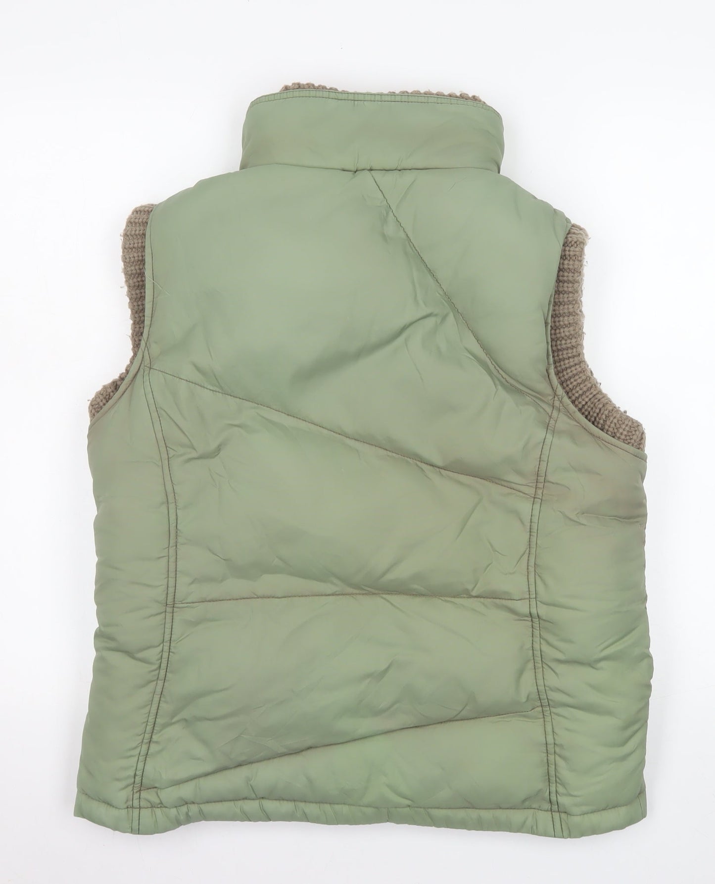 Womens UK Size 4 Animal Green Puffer Jacket