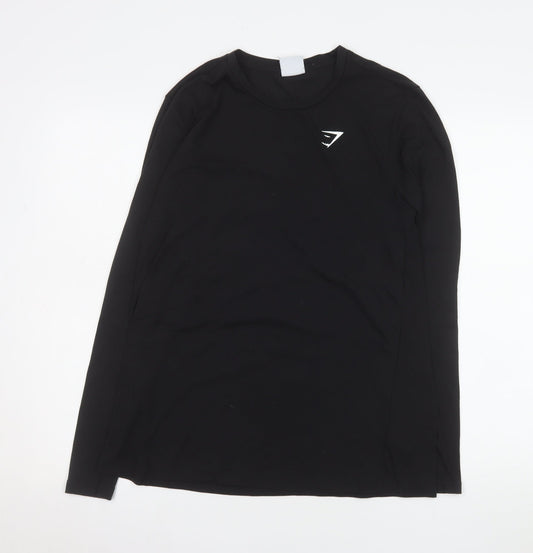 Mens UK Size S Gymshark Black Gym & Training Running & Jogging CrossFit T-Shirt