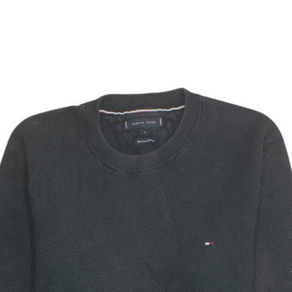 Mens UK Size S Tommy Hilfiger Black Pullover Jumper