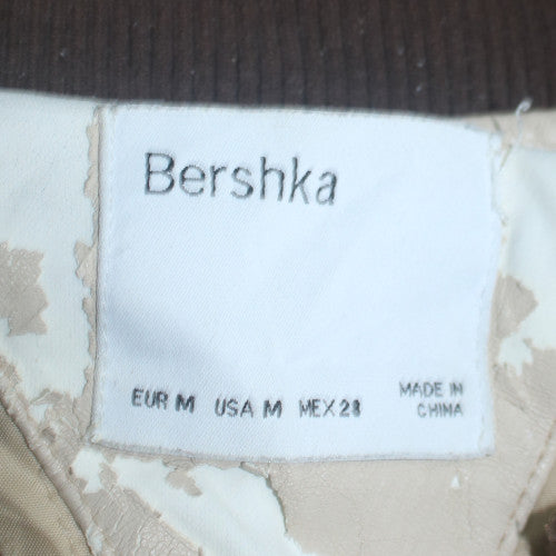 Womens UK Size 12 Bershka Brown Varsity Jacket