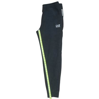 Mens UK Size M Emporio Armani Regular Fit Jogger Black Trousers