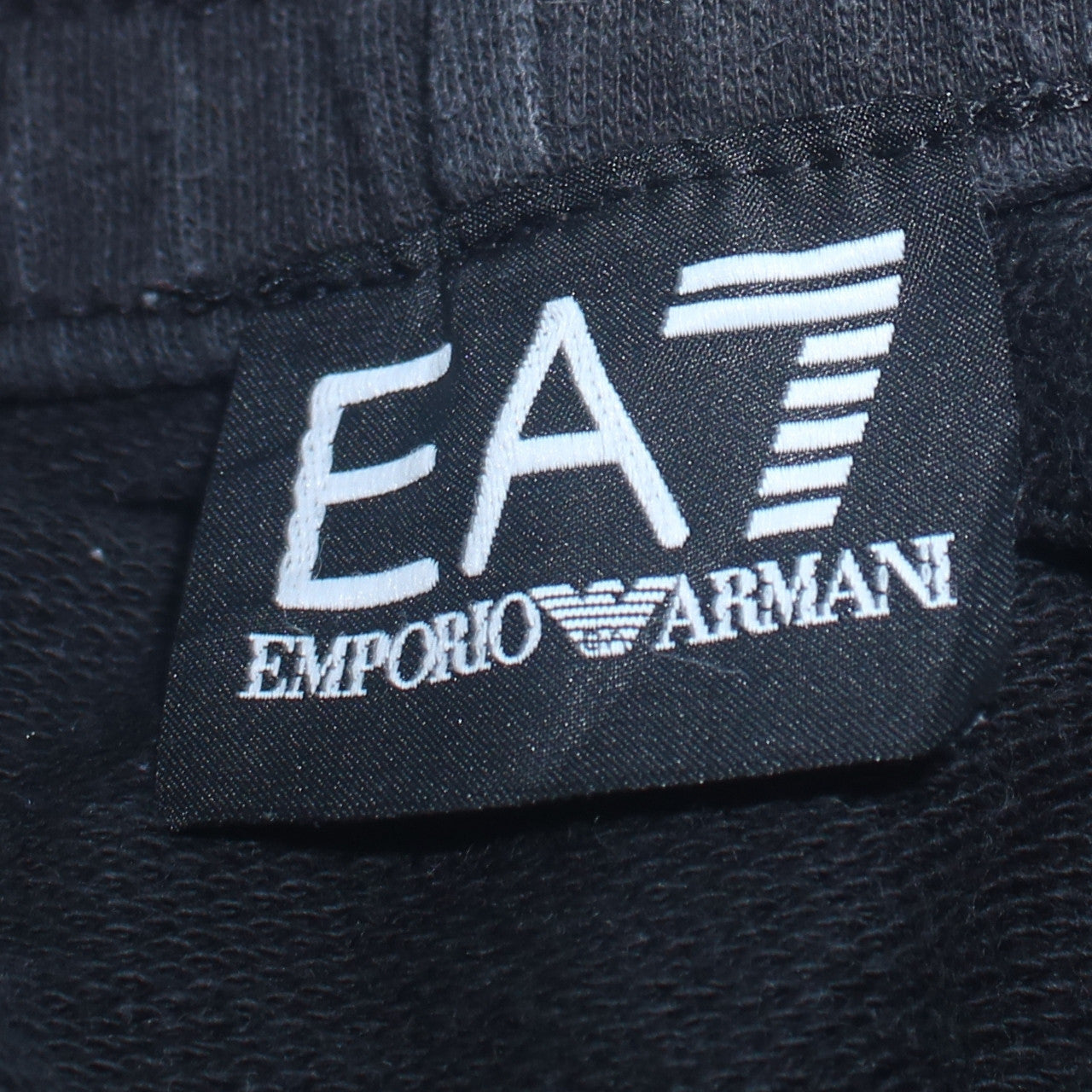 Mens UK Size M Emporio Armani Regular Fit Jogger Black Trousers