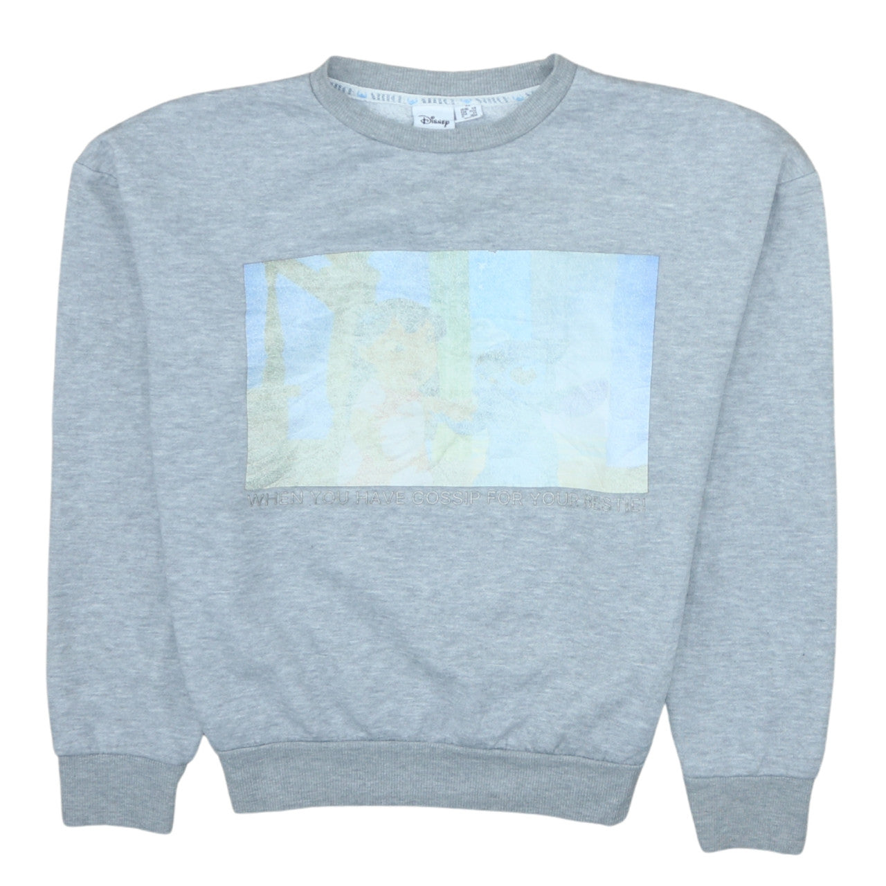 Womens UK Size XS Disney Grey Pullover Sweatshirt