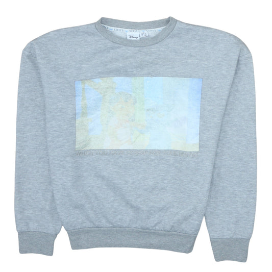 Womens UK Size XS Disney Grey Pullover Sweatshirt