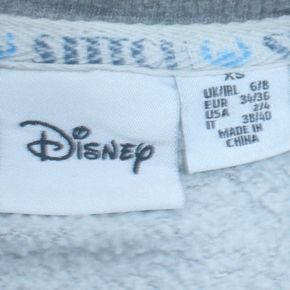 Womens UK Size XS Disney Grey Pullover Sweatshirt