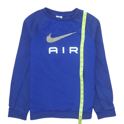 Nike Boys Blue XL Crew Neck Pullover Sweatshirt with Logo Print