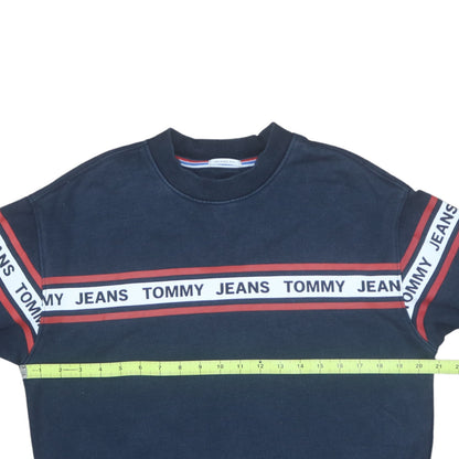 Mens UK Size XS Tommy Jeans Blue Pullover Sweatshirt
