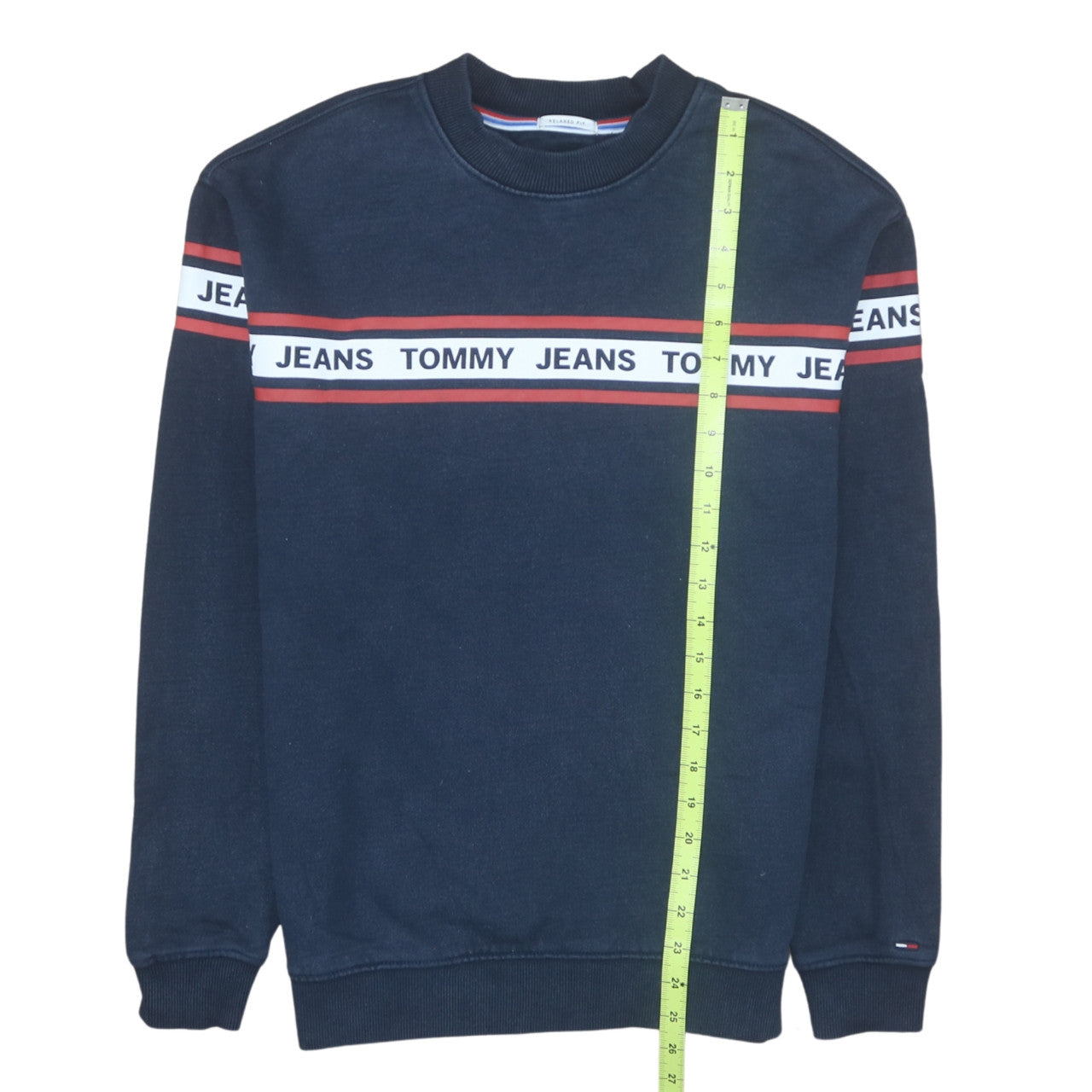 Mens UK Size XS Tommy Jeans Blue Pullover Sweatshirt