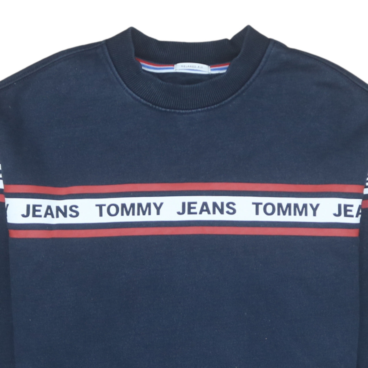 Mens UK Size XS Tommy Jeans Blue Pullover Sweatshirt