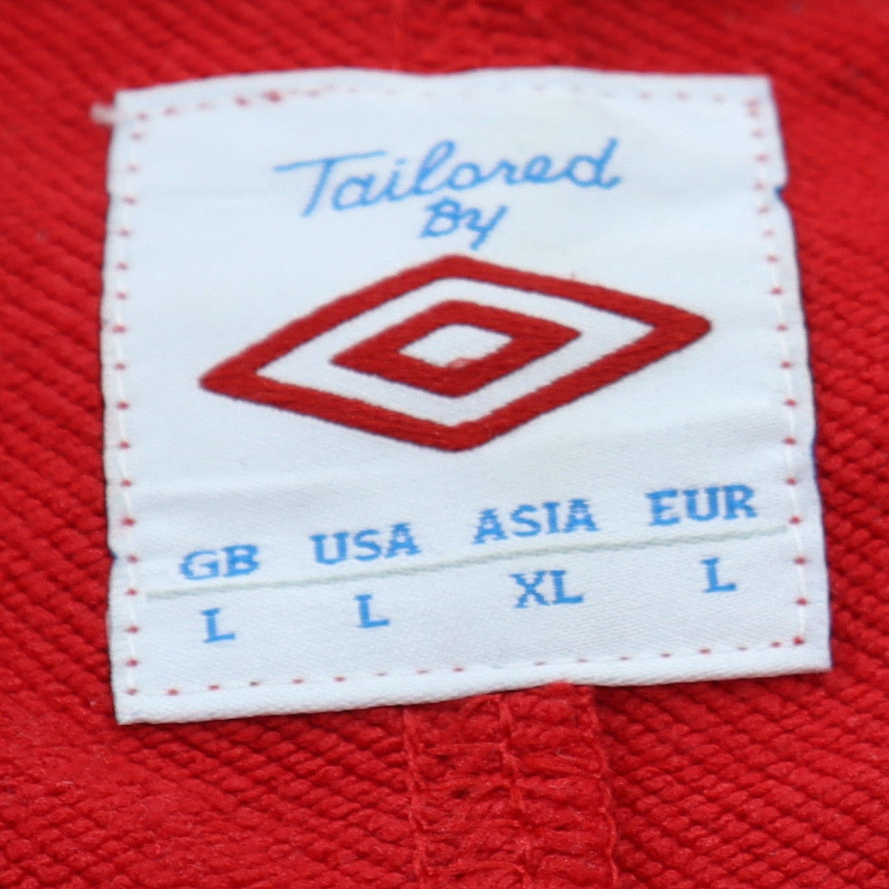Mens UK Size L Umbro Red Pullover Sweatshirt