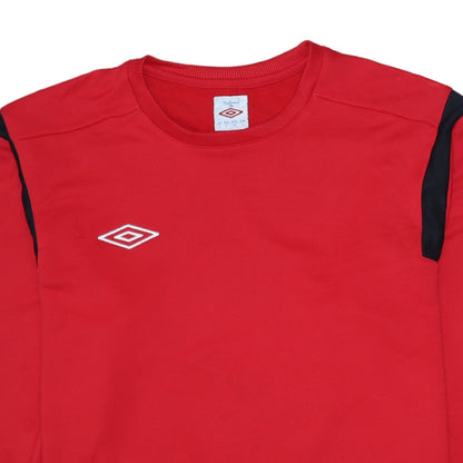Mens UK Size L Umbro Red Pullover Sweatshirt