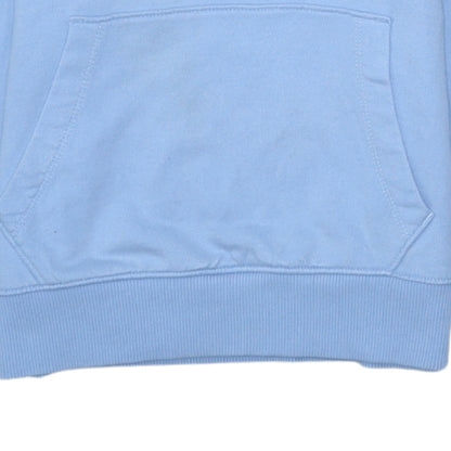 Tommy Hilfiger Boys Blue Pullover Hoodie Size 152 Cotton Logo Sweatshirt