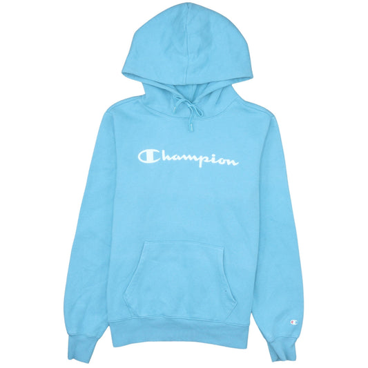 Womens UK Size L Champion Blue Pullover Hoodie