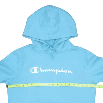 Womens UK Size L Champion Blue Pullover Hoodie