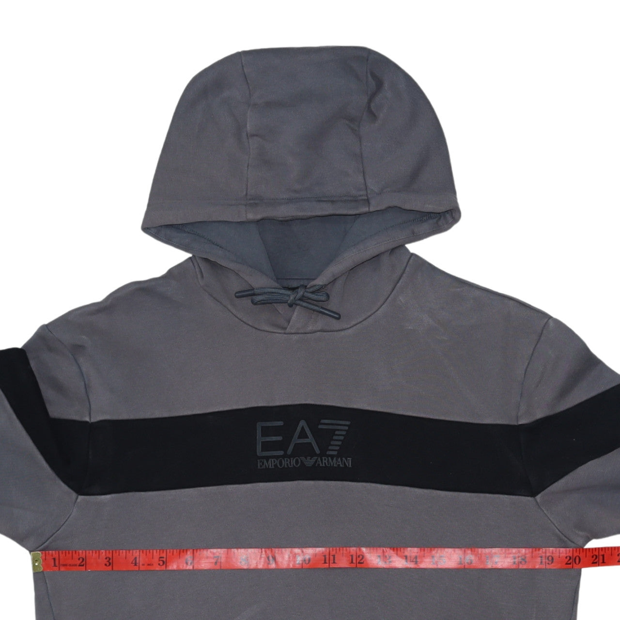 Mens UK Size S Emporio Armani Grey Pullover Hoodie