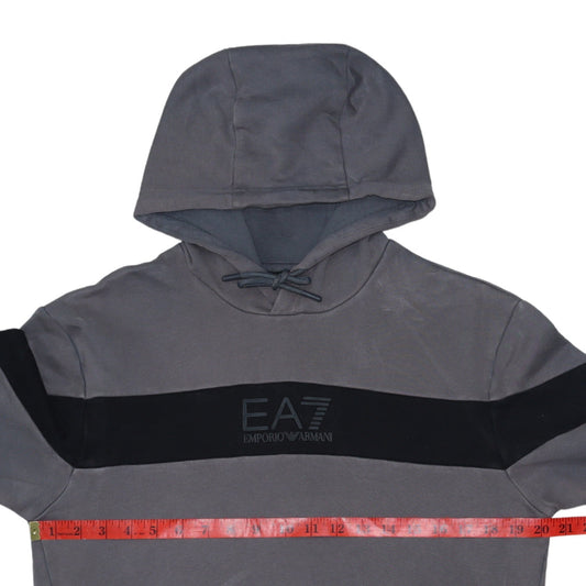 Mens UK Size S Emporio Armani Grey Pullover Hoodie