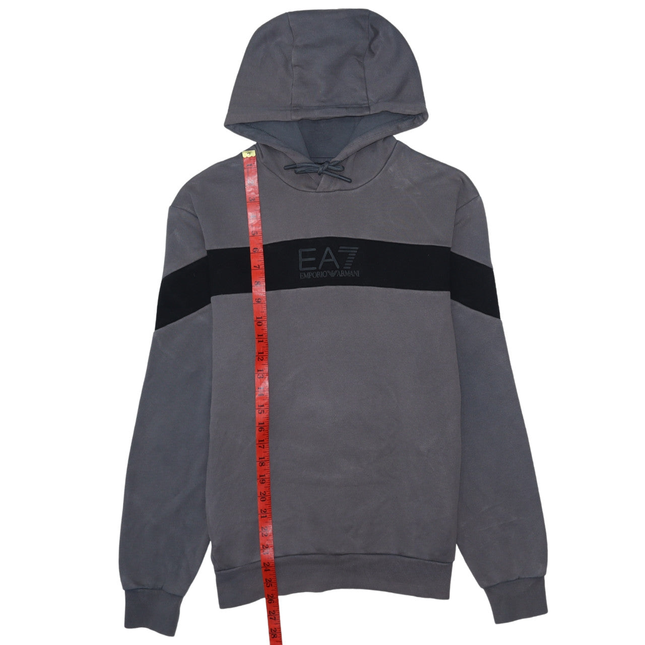 Mens UK Size S Emporio Armani Grey Pullover Hoodie