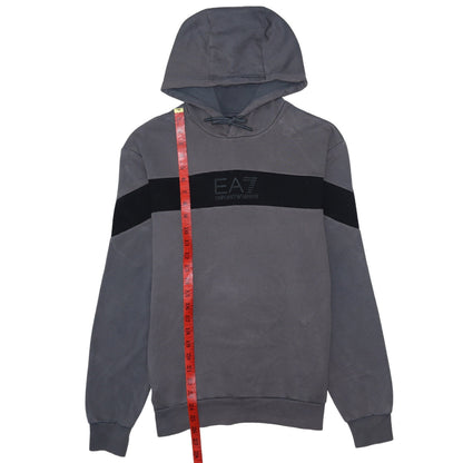 Mens UK Size S Emporio Armani Grey Pullover Hoodie