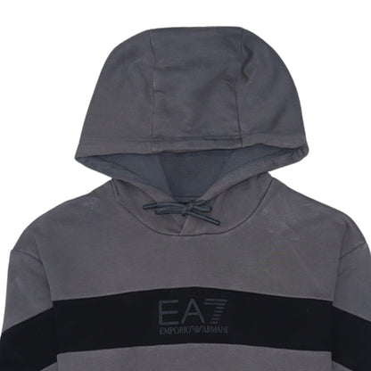 Mens UK Size S Emporio Armani Grey Pullover Hoodie
