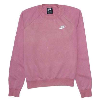 Womens UK Size S Nike Pink Pullover Sweatshirt