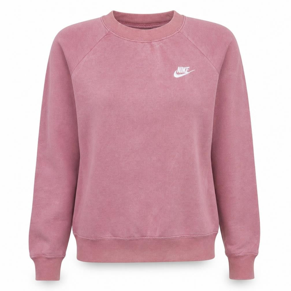 Womens UK Size S Nike Pink Pullover Sweatshirt
