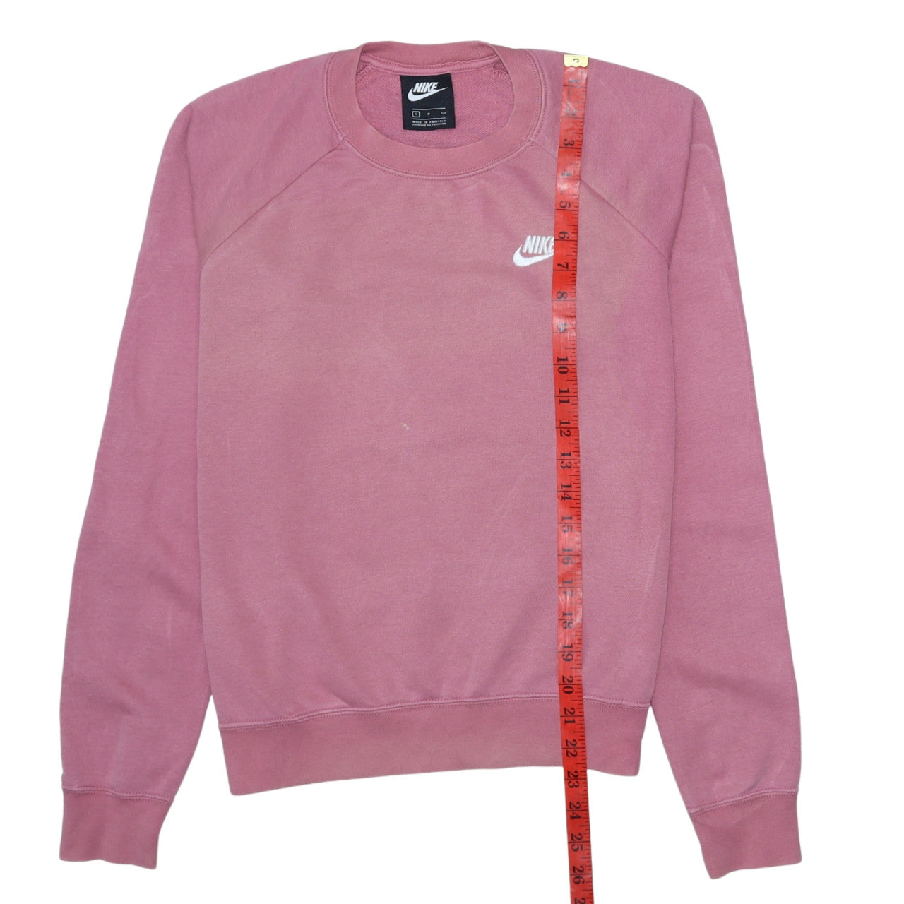Womens UK Size S Nike Pink Pullover Sweatshirt